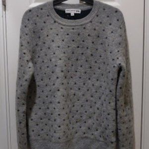 Ines de la Fressange Gray Star-Patterned Sweater